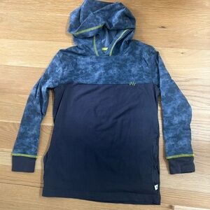 Tommy Bahama Navy Blue Tee with Hood - Kids 7/8